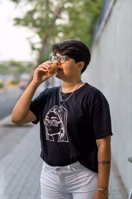 Camiseta Oversized Preta Estampada